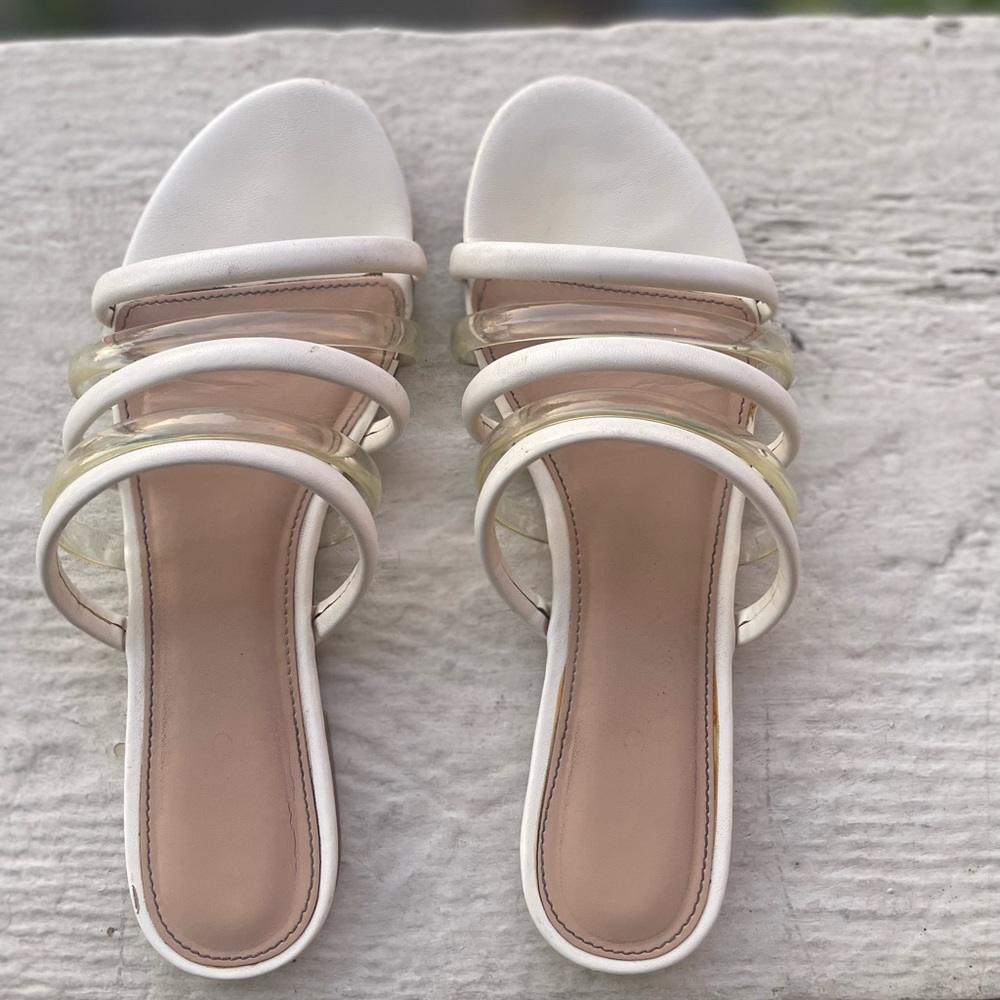 White strapy summer Aldo sandals